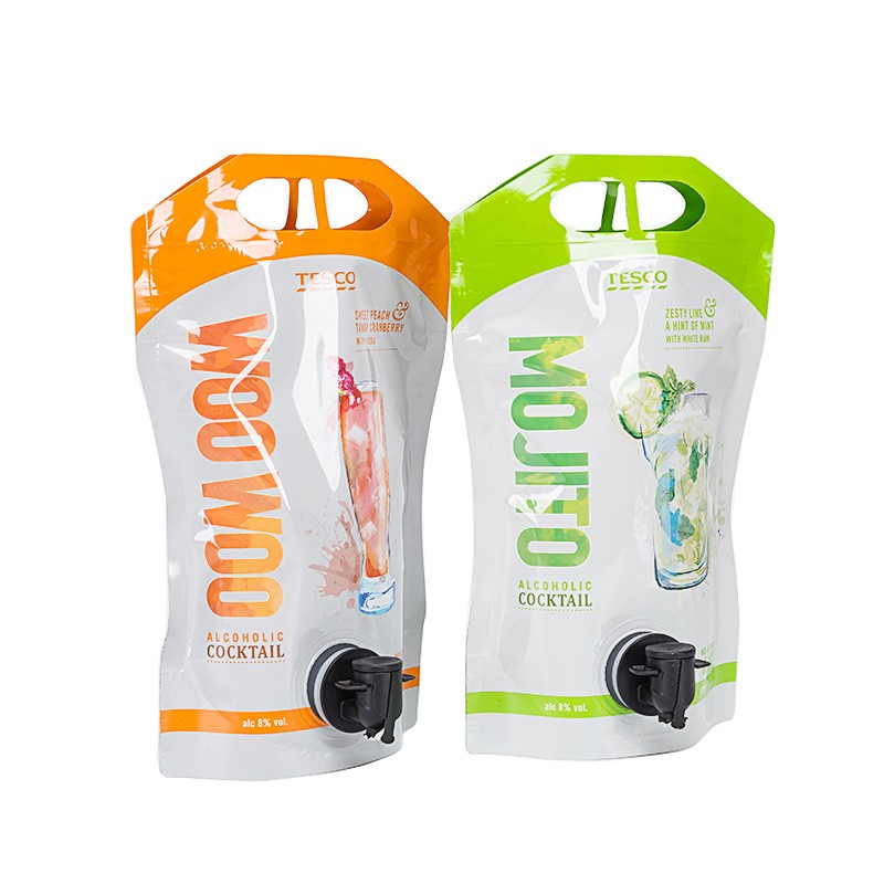 Stand Up Pouch With Valve Packaging For Liquor